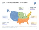 Variable Annuity Distribution Territory Map